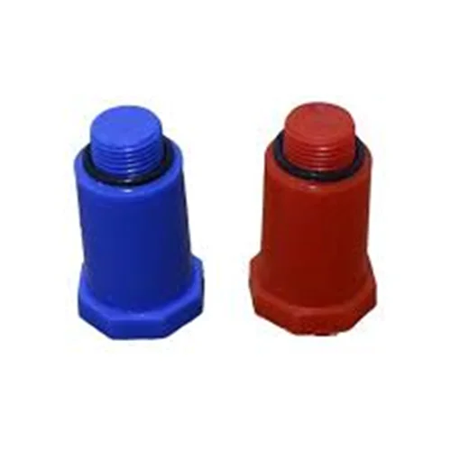 درپوش پایه بلند پلاستیکی آبی و قرمز (1/2،3/4،1) آذین
